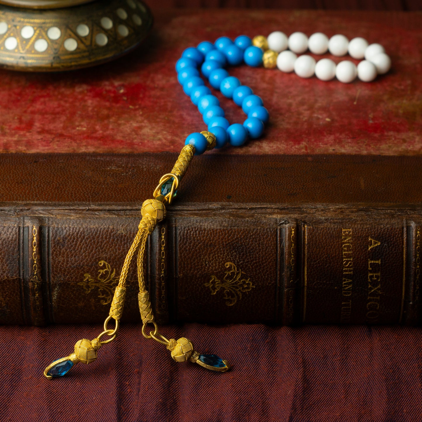 Azure Pearl – Handcrafted Kazaz Tasbih