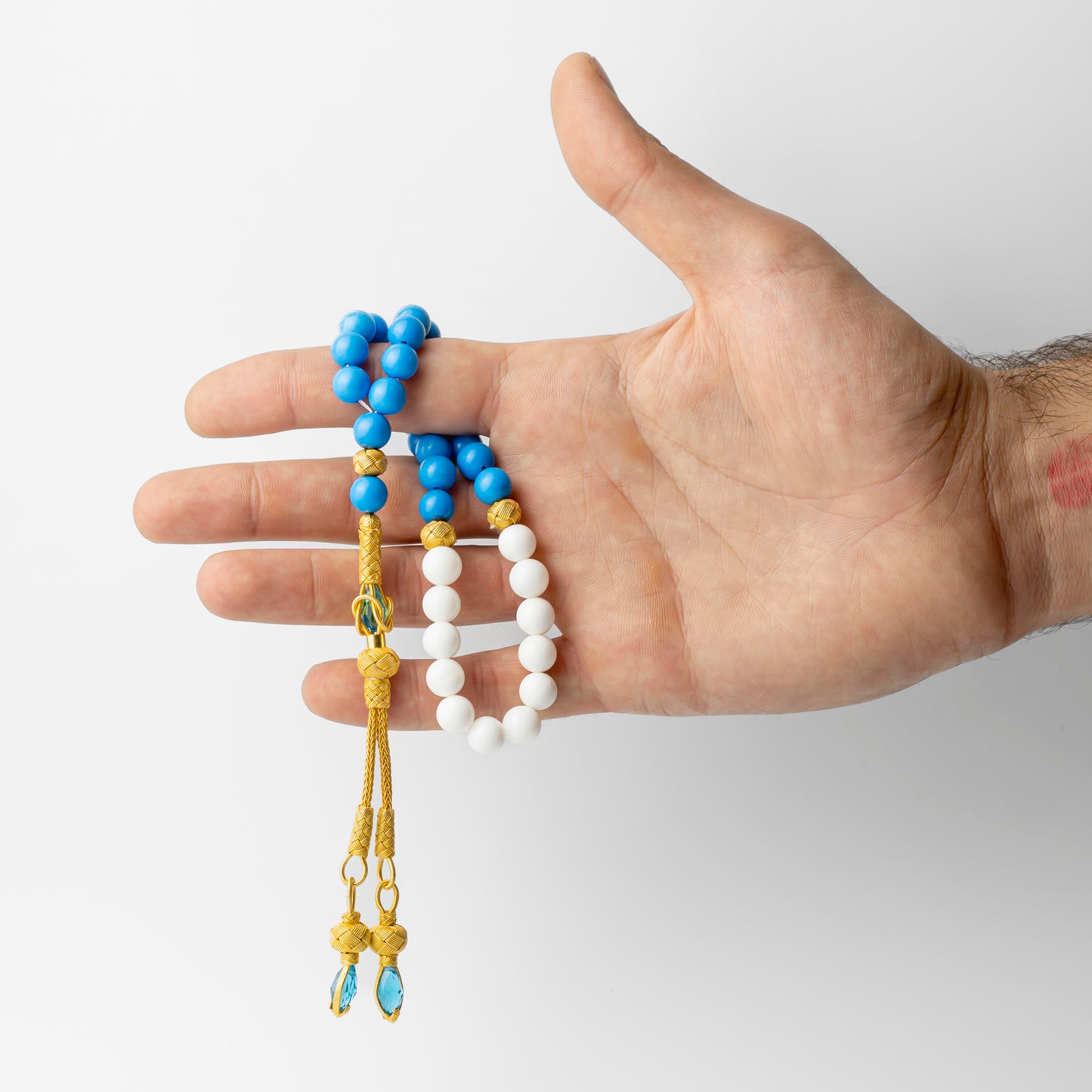 Azure Pearl – Handcrafted Kazaz Tasbih
