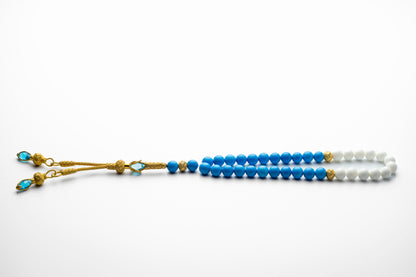 Azure Pearl – Handcrafted Kazaz Tasbih