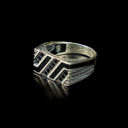 The Lineage – Handcrafted 925 Silver Enamel Ring