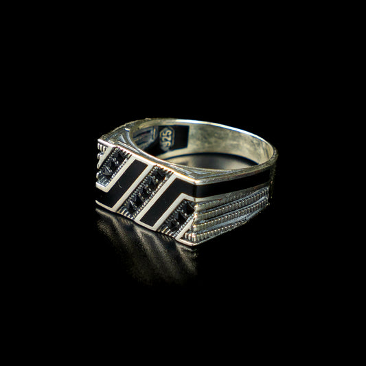 The Lineage – Handcrafted 925 Silver Enamel Ring
